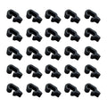 60 Pcs Plastic Pet Cage Door Clips for Small Pet Bird Hamster | Black Rabbit Cages Connector Clamp