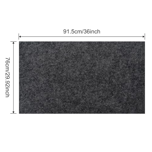 Large Bird Cage Mat, Under Pet Cage Mat for Bird Cages, Reptile Aquariums, Dog Kennels, Absorbent/Waterproof Felt Mat with Non-Slip Backing for Hard Floors and Surfaces (30x36 Inch) - size: 30x36 Inch