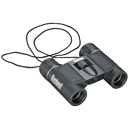 Bushnell 132516 Powerview 10x25 Compact Folding Roof Prism Binocular (Black)