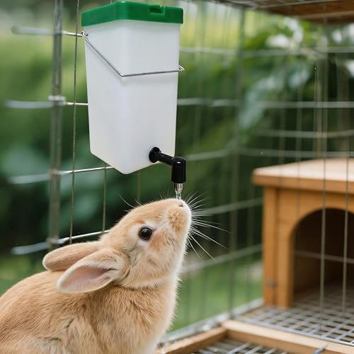 4Pack Rabbit Water Bottle for Cage, 32oz Small Animal Water Dispenser Water Bottle for Small Pet/Bunny/Ferret/Hamster/Guinea Pig/Rabbit/Chinchilla/Mouse/Rat/Gerbil (4)
