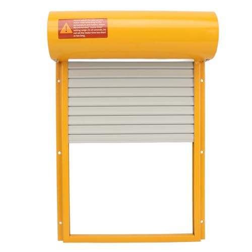 Automatic Chicken Coop Door Opener Battery Powered Timer LED Display with Programmable Controller for Chicken Duck Goose Poultry Coop (Yellow) - color: Yellow