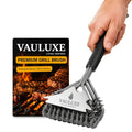 18 Inch Bristle Free Grill Brush, BBQ Cleaner with Spiral Spring Head, Steel Scraper