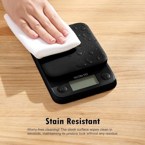 Food Scale Small Digital Kitchen Scales Weight Grams Ounces Black | Max 11lbs 0.5g Increment, Compact Design, Smart Tare, Weight Loss Cooking Baking Coffee, Easy to Use for Travel, AAA Battery - color: Classic Black