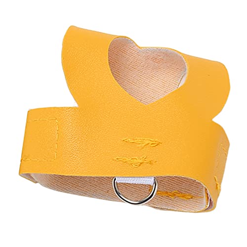 Artificial Leather Bird Harness Leash Vest with Rope and Handle for ParrotsParakeetsand Cockatiels - Comfortable and Bird (S) - size: S