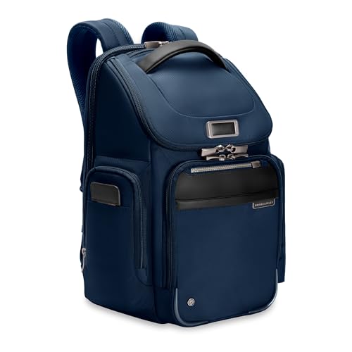 Briggs & Riley @work Medium Widemouth Backpack, Navy - color: Navy, size: Widemouth Backpack