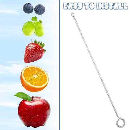 ElevateTech 3Pcs Bird Food Holder, Stainless Steel Small Animal Bird Food Treats Skewer Hanging Vegetable Fruit Feeder Feed Treating Tool Suitable Parrots Cockatoo Cockatiel (Silver)