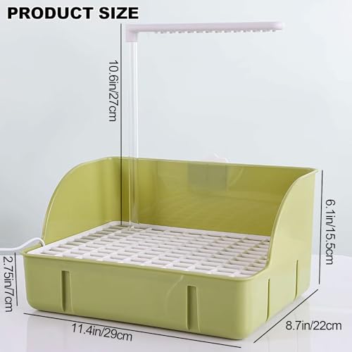 Automatic Parakeet Bird Bath with Pump,Parrot Shower Bathtub (Green) | Circulating Water System Large Bird Fountain Bath Bathing Tub for Budgie Cockatiel Lovebird Conure - color: Green