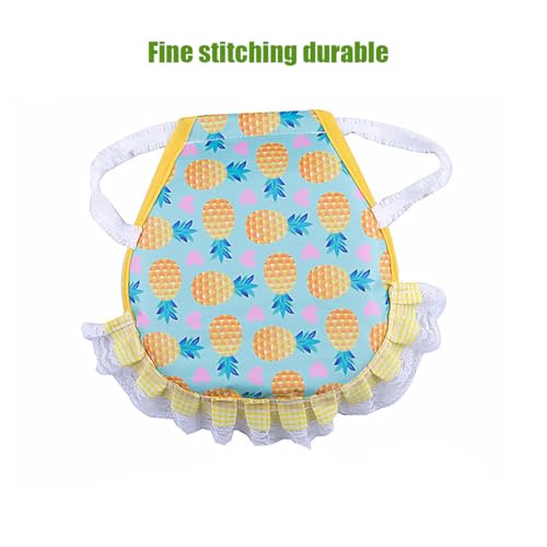 4 Pcs Chicken Saddles for Hens for Protection Chicken Aprons for Hen Saddle for Chickens Jacket Vest with Elastic Strap (waterproof style), Ivory