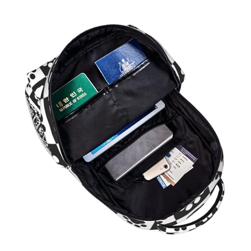 Fiokroo Cue Dog Paws Backpack School Bag For Students Teens Men Women Laptop Backpacks Travel Daypack Bag With Multiple Pockets - color: Cue Dog Paws