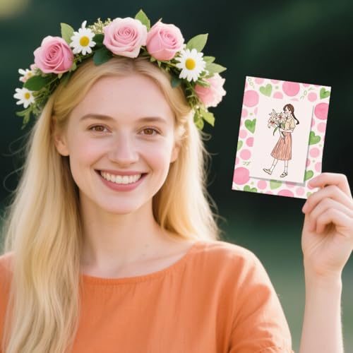 CHGCRAFT Girl and Flowers Style Clear Stamps Sunflowers and Butterflies Silicone Stamp Seal for DIY Scrapbooking and Card Making Paper Craft Decor 6.3 × 4.3 Inch - style: Girl and Flowers