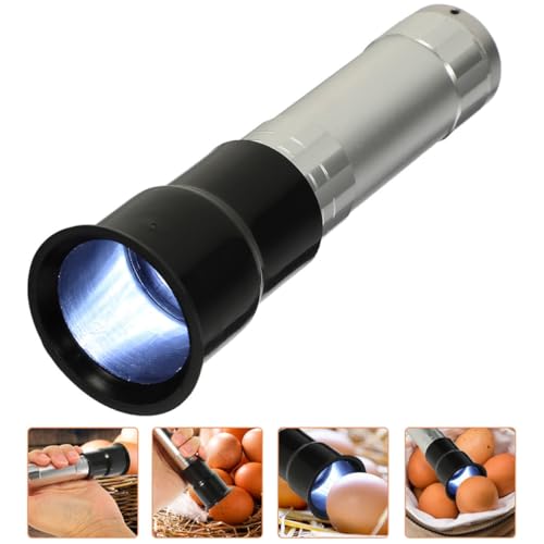 TEHAUX 2pcs Handheld Egg Candler Lamp for Poultry Incubation Equipment High-Brightness Lamp Beads and Aluminum Alloy Body Portable Egg Tester for Chicken Incubation