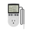 KETOTEK Digital Thermostat Outlet Plug Temperature Controller Outlet Socket 120V Heating Cooling Control 110V 15A Celsius Fahrenheit Display White - style: Non-backlit Style