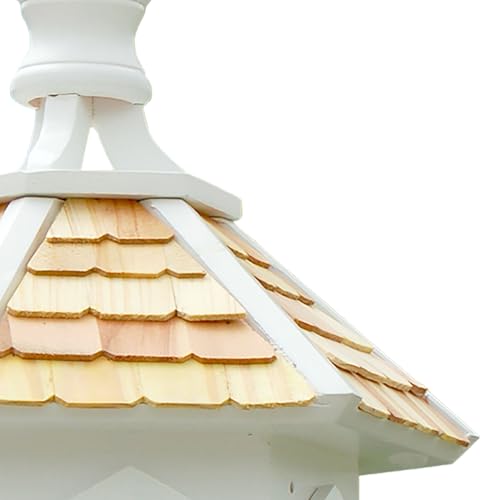 Home Bazaar Enchantment Bird House, White, Decorative Bird Houses