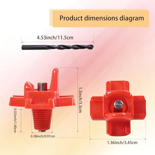 12 Pcs Horizontal Chicken Waterer Nipples with Drill Bits, Leakproof Poultry Watering System for Chicken Coop, ABS Plastic & Stainless Steel, Water Saving for Outdoor Use
