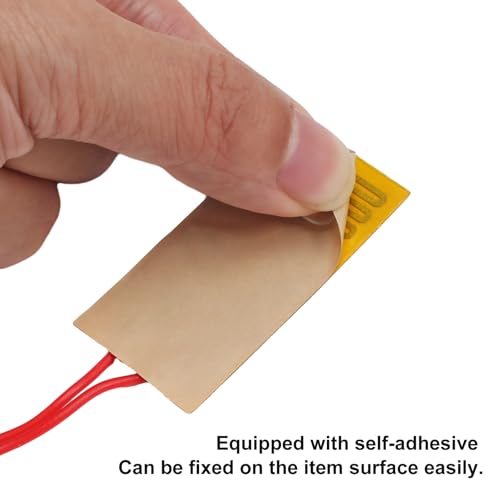 6pcs Film Heater Plate Adhesive Pad 12V 7W 25mmx50mm PI Heating Elements Film Strip Heater Adhesive Polyimide Heater Plate - size: 25mmx50mm