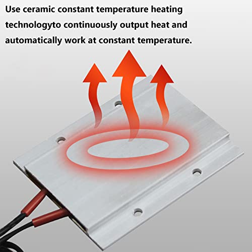 PTC Heating Element 110V 170C Fast Heating Ceramic Heaters Plate | Insulated Aluminum Shell, Constant Temp Thermostatic, 85W, Energy Saving, Long Service Life, for Small Room Use, PTCYIDU - color: 110V-150C