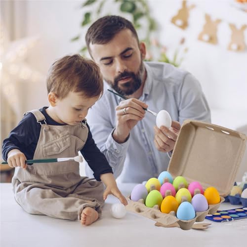 100 PCS Vintage Egg Cartons, Natural Paper Pulp Square Dozen Egg Cartons | Classical 3x4 Style Holds Up to One Twelve 12 Count Chicken Eggs, Sturdy Design Made from Recycled Cardboard Blank - size: 100 Pcs Dozen Egg Cartons