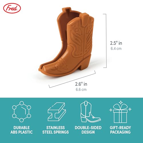 Genuine Fred CHIP KICKERS, Cowboy Boot Bag Clips, Set of 4, Western Themed, Durable Food Storage Clips, Keeps Food Fresh, Fun Kitchen Accessories - style: KICKERS