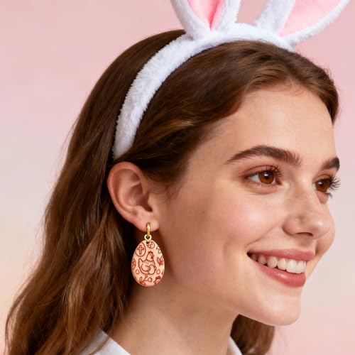 CHGCRAFT 4 Sheets Easter Bunny Clay Texture Mat Easter Basket Pattern Polymer Clay Texture Sheets DIY Tools for Pottery Earring Jewelry Making Stamp Engraving Machines, 3.9x2.6inch - style: Bunny and Basket