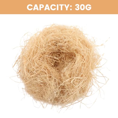 30g Raffia Grass Nesting Material, Lightweight Multipurpose Filling for Chicken Nests, Gift Boxes, Pet Bedding(as Shown)