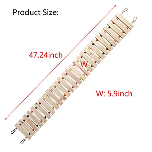 Chicken Coop Toy Chicken Toys for Hens Natural Wood Chicken Ladder Chicken Swing Chicken Perch for Birds Poultry Rooster Chicks L - size: L