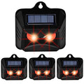 Triumpeek Animal Repeller, Solar Powered Predator Eye Nighttime Animal Deterrent Devices with Red LED Lights, Night Guard Animal Repellent Scares Coyote Skunk Raccoon Deer Away from Yard Chicken Coop | Solar Powered, Red LED Lights, Night Guard, Scares Co