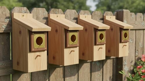 Bluebird House Predator Guard,Metal Birdhouse Guard,Bird House Hole Protector Guard for Eastern Bluebird Box 1 1/2 Inch Opening