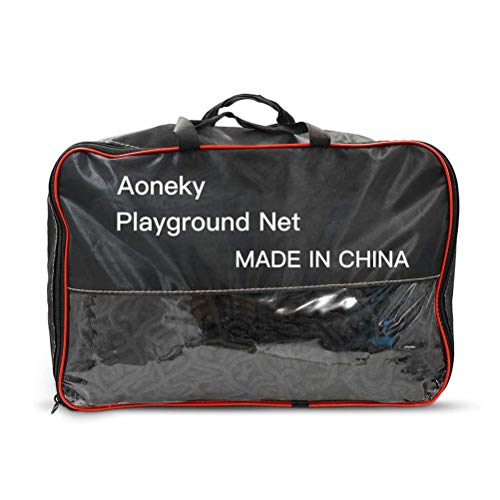 Aoneky Polyester 6.5' x 9.8' / 9.8' x 9.8' / 14.5' x 9.8' / 14.5' x 14.5' Playground Net - Kids Safety Net for Climbing Monkey Bar - size: 14.5' x 9.8'