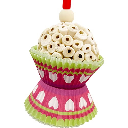 by M&M 1562 Tutu Chew Two - Handcrafted Foraging Avairy Toy, All Natural Air Dried Sola Wood Ball, Bakery Grade Cup Cake Cups, Easy to Shred Great for Small Size Pet Birds - size: Two Tutu