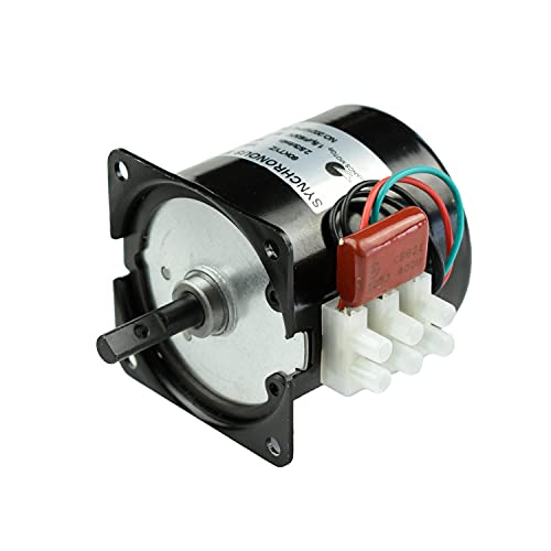 Permanent Magnet Synchronous Gearbox Motor 60KTYZ 110V 25-30RPM CW/CCW Synchronous Reduction Motor with Motor Bracket Support Fixed Base - size: 25/30r/min Motor+Bracket