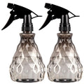 wugongshan 2 Pcs Spray Bottles, 500 ml/17 oz Empty Water Spray Bottles, Plastic Reusable Adjustable Mist Sprayer Squirt Bottles Containers Refillable for Cleaning Solutions, Gardening, Plants (Grey) - color: Grey