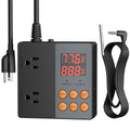 BN-LINK Temperature Controller Dual Thermostat Outlet for Heating Cooling | 2-Stage Outlet Digital Temp Controller Plug for Reptiles Aquarium Carboy Homebrew Breeding Fermenter, -58-230℉, 15A/1875W - style: T9