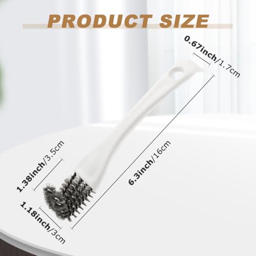 Bird Cage Cleaner Brush Kit with Long Handle, 2Pcs | Double-headed Design Bird Poop Remover Cleaning Tool Accessories, for Parakeet Small Animal Cage and Bird Cage Perch Cleaner