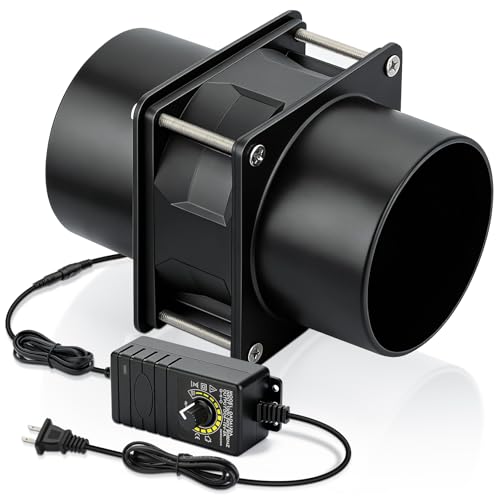 12v Soldering Exhaust Axial Fan 80mm x 38mm Speed Control | 3 Inch Duct Fan, Dual Ball Bearing, Small Fume Extractor for Smoke Laser Enclosure DIY Grow Tent Ventilation Spray Booths - size: 80mmx38mm 2 ducts