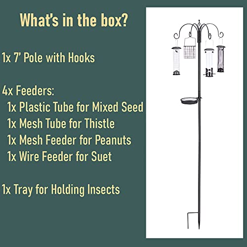North States Bird 1862 Ultimate Station Birdfeeder, Black
