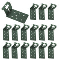 26 Pcs Green T-Post Bracket 3" | Post Mount Bracket for Signs, Fences, Mailboxes & Bird House Feeders - color: Green, size: 26 Pcs