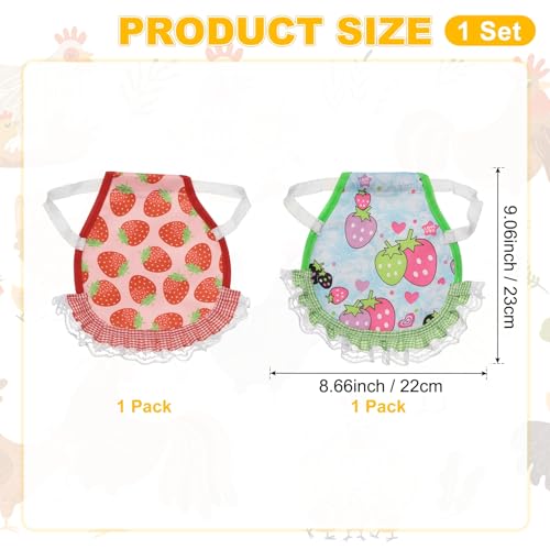 M METERXITY 2-Pack Chicken Saddle for Hens, 9 Inch Oxford Cloth Chicken Apron Hens Back Protector for Protecting Bird Back and Side Feathers, Poultry Saver [Mixing 2 Styles K]