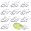 Ouligay 10 Pcs Bird Cage Food Holder, Millet Holder for Bird Cage, Parrot Fruit Vegetable Clips Plastic Bird Feeder Clip for Budgie Parakeet Cockatiel Macaw Conure Cockatoo Small Birds