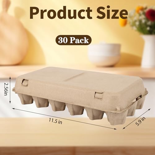 Egg Cartons 18 Count, 10 Pack 3x6 Grids Egg Cartons for Fresh Eggs, Sturdy Cardboard Eggs Storage Containers for Household, Kitchen, Farm, Market - size: 10 Pack