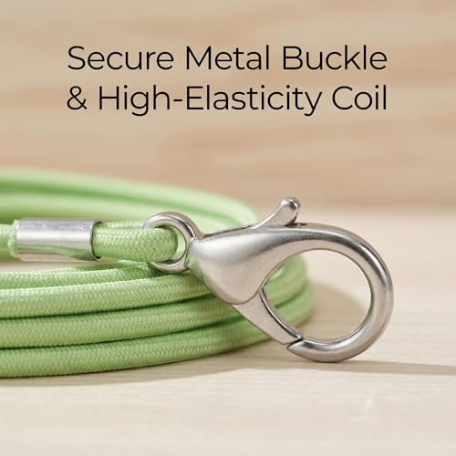 Bird Leash and Parrot Harness with Leg Ring. 2 Sets Elastic Outdoor Training Rope for Parakeet Conure Cockatiel. Anti-Flyaway Flying Equipment for Small Medium Birds