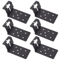 6 Pcs Black T-Post Bracket 3" | Post Mount Bracket for Signs, Fences, Mailboxes & Bird House Feeders - color: Black, size: 6 Pieces