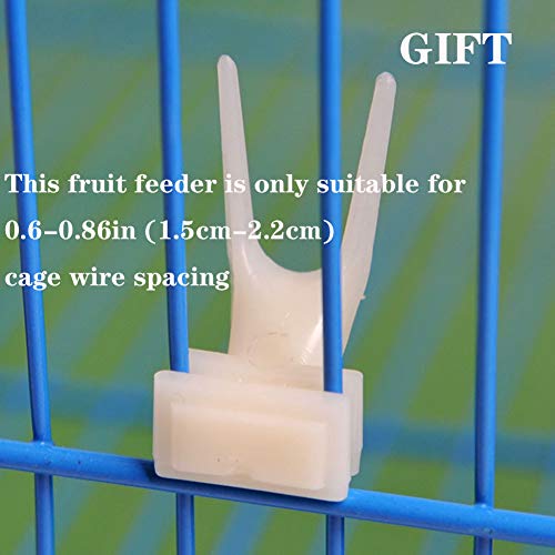[2 Pack] Seneme Automatic Bird Water Dispenser for Cage, Birds Clear Dispenser Food Feeder, Bird Food Feeder for Cage