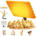 Brooder Plate for Chicks, 50–158℉ Chick Heat Plate with Smart Thermostat, UL Certified Radiant Heating Panel Brooder Heater, 180° Adjustable Angle & Hanging Design for Poultry Brooding & Chicken Coop