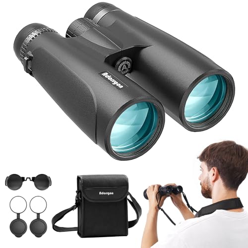 12x54 Binoculars for Adults High Powered - Large Eyepiece & Waterproof | BAK4 Prism, Clear Low Light Vision, Easy Focus, for Bird Watching, Wildlife, Cruise, Travel, Hunting, Outdoor Sports - size: 12x54