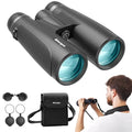 12x54 Binoculars for Adults High Powered - Large Eyepiece & Waterproof | BAK4 Prism, Clear Low Light Vision, Easy Focus, for Bird Watching, Wildlife, Cruise, Travel, Hunting, Outdoor Sports - size: 12x54