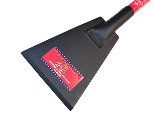 Floor Scraper - Heavy Duty 7-Gauge Scraper with Fiberglass D-Grip Handle for Tile Removal, Carpet Removal, Ice & Mud Scraping, Landscaping Tools, Flat Shovel - 100% Made in the USA, 7-Inch | D-grip; 7-gauge USA steel; fiberglass handle; polyester veil; po