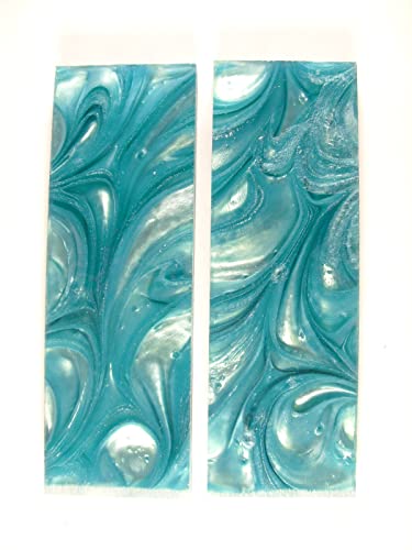 Robin Egg & Clear Blue Pearl Knife Scale Sets