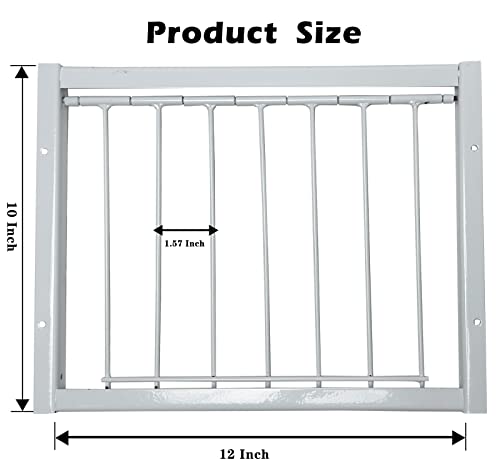 Pigeon Trap Loft Door with Steel Frame, Pigeon Doors Trap Rust Resistant Bird Cage House Door for Racing Pigeons, Pigeons Supplies (12in/ 30cm)