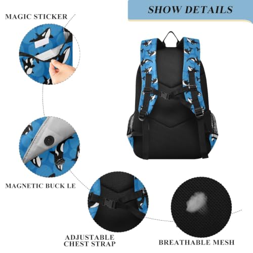 Kids Backpack Elementary Middle School Bags for Boys Girls | Travel, Daypack, Lightweight, Waterproof, with Reflective Strip - color: Multi 13