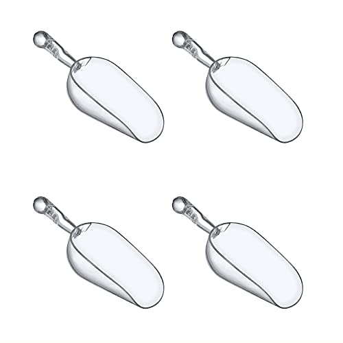 Elsa - 5-Ounce Plastic Ice Scoops (Set of 4), Plastic Utility Scoops, BPA-Free, Food-Grade, Shatter-Proof, Good for Kitchen and Restaurant, Perfect for Home and Commercial Use - style: 5 oz, 4-Pack